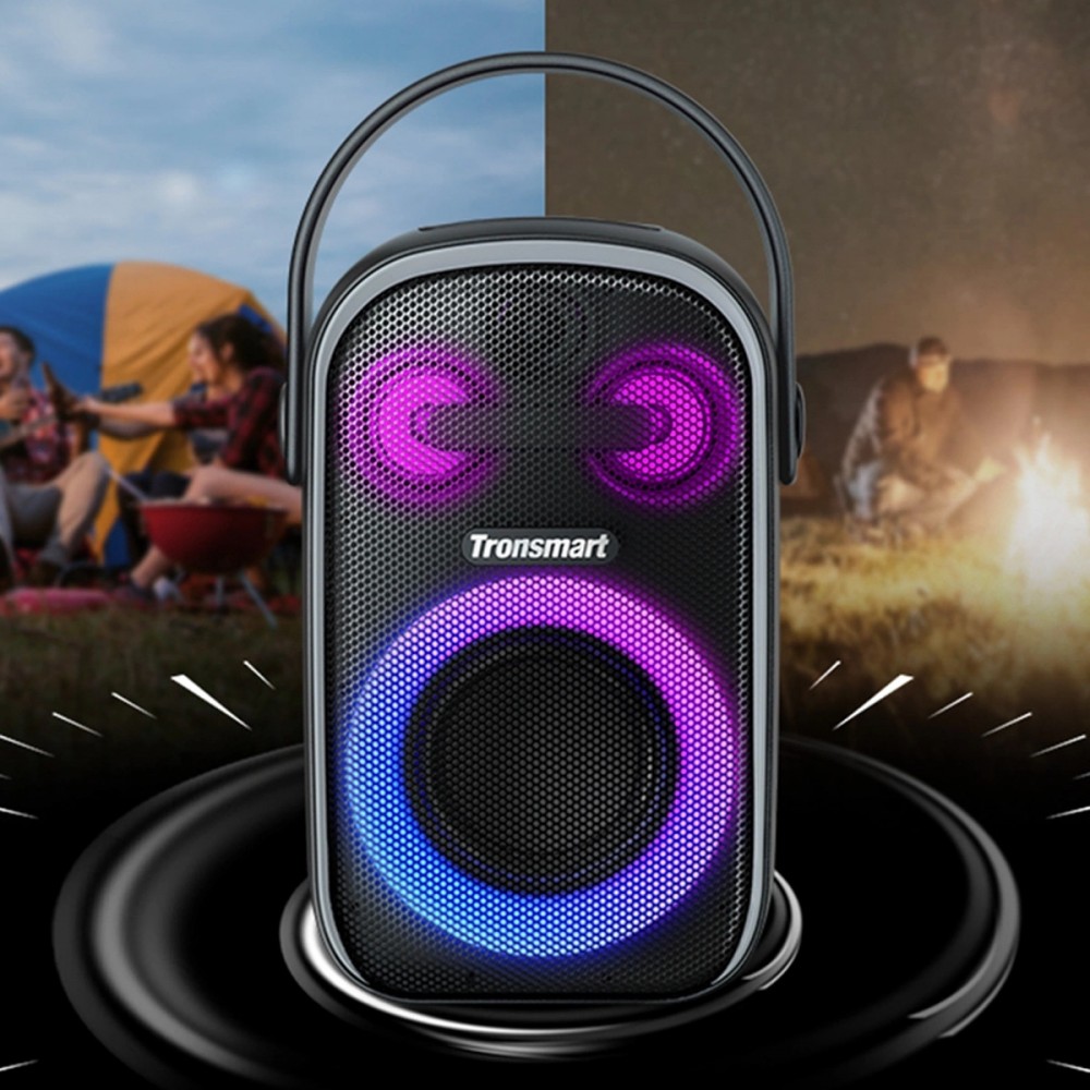 Tronsmart Halo 100 60W - Tragbare Bluetooth Lautsprecher mit Tragegriff - Schwarz