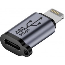 USB-C zu Lightning - Hochwertiger Lade-Adapter Stecker Datentransfer 480Mbps Aluminium