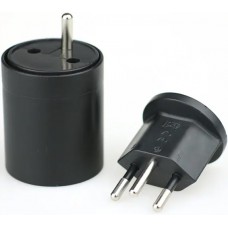 Fixadapter Europe zu Schweiz - Universal Power Plug EU/CH Netzstecker AC Stromadapter - Schwarz