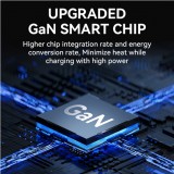 WOZINSKY Multi-Adapter 140W Fast Charger GaN 5 in 1 Powerbooster 3x USB-C + 2x USB-A  - Schwarz