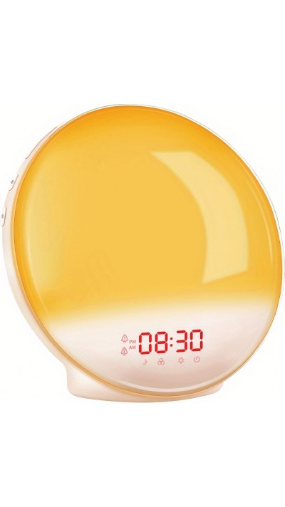 Wake-up Light Digitaler Wecker mit LED Licht, Sonnenaufgangsimulator, natürliche Lichtweckfunktion