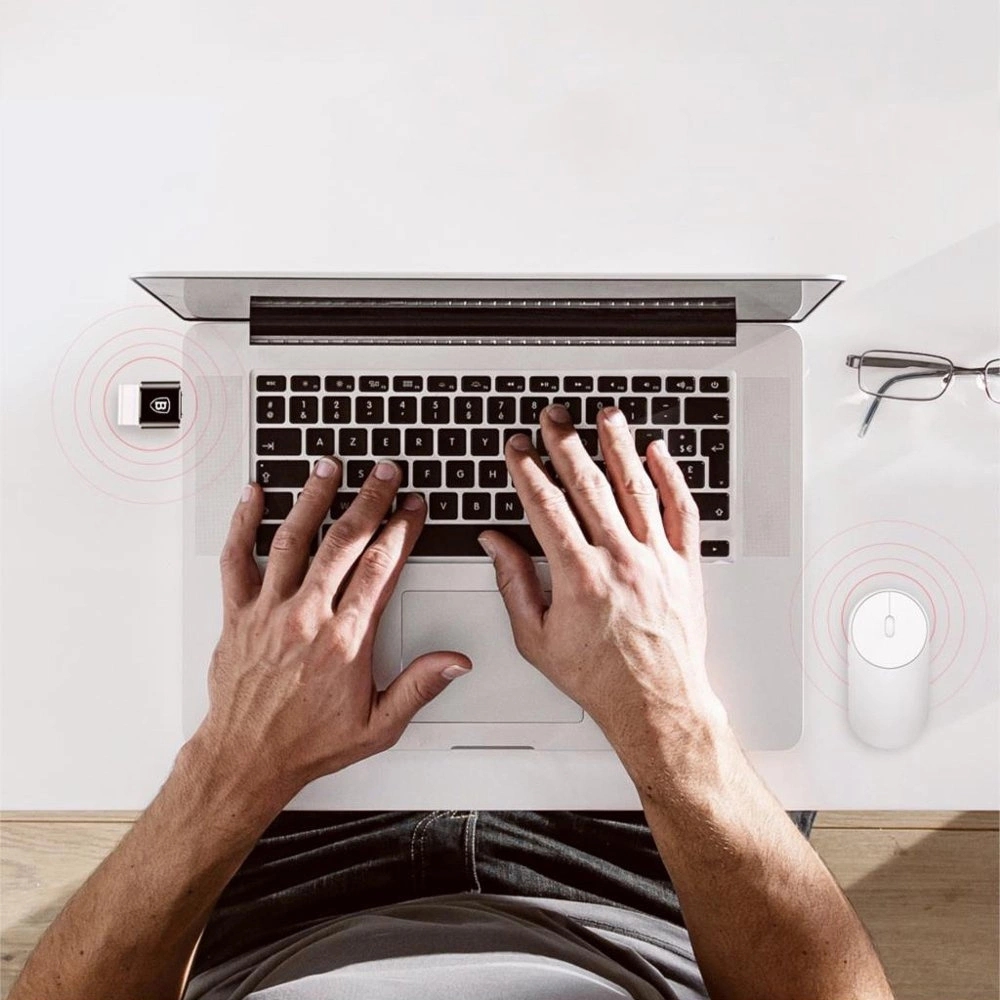 Baseus Mini USB-A zu USB-C OTG Adapter kompakt vielseitig hochwertig - Schwarz