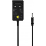 Goobay Universal-Netzteil 3V&ndash;12V max. 3,6W Regelbares Netzteil mit 12 Adaptern - Schwarz