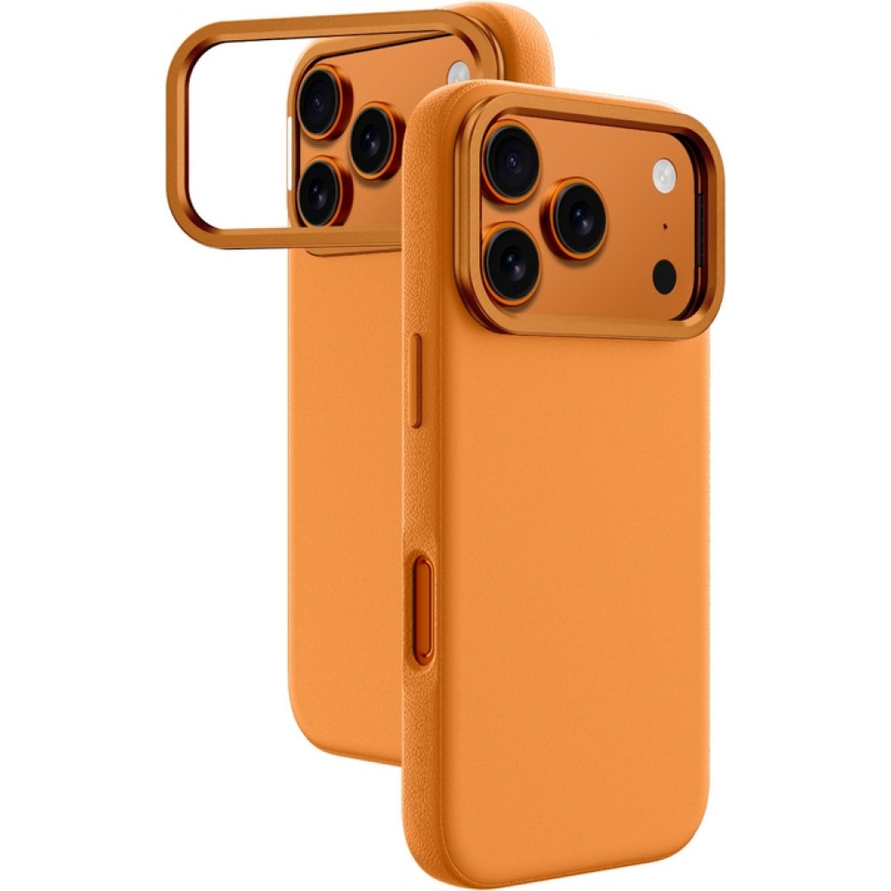 iPhone 17 Pro Max Case H&uuml;lle - AmazingThing Glamour AllSkin MagSafe mit Kamerahalterung - Orange