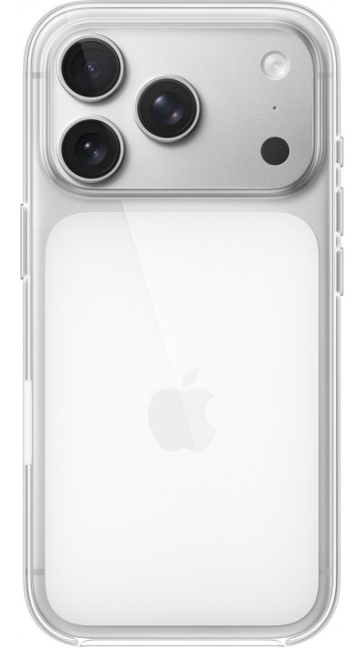 iPhone 17 Pro Case Hülle - Apple Original Clear Case Gel kompatibel mit MagSafe - Transparent