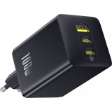 Baseus EnerFill FE11 3-in-1-Schnellladegerät für die Wandmontage 2x USB-C / USB-A 100W - Schwarz