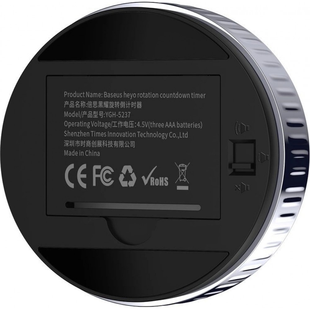 Baseus Heyo Rotations-Zähler - Präziser elektronischer Timer ACDJS-01 - Schwarz