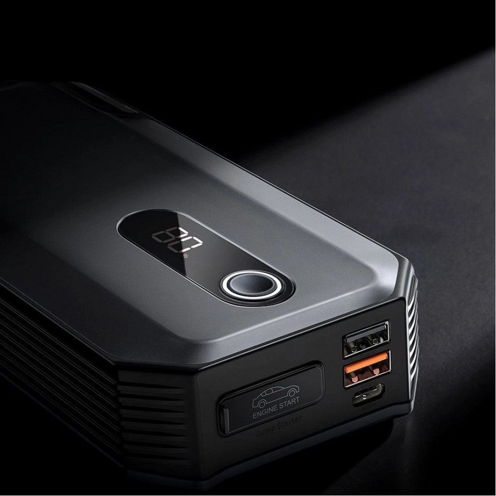 Batterie externe de voiture Baseus Max Car Jump Starter 20000mAh 12V avec assistance de démarrage pour véhicule - Noir