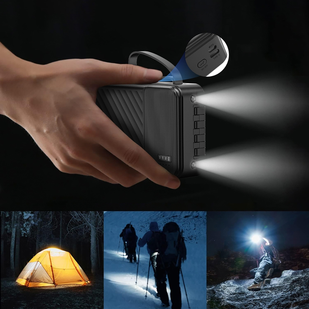 Batterie externe Dudao K11 Pro Powerbank 20000mAh avec câbles intégrés - Blanc