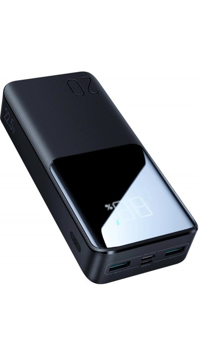 Powerbank Joyroom 20000mAh 22.5W PD QC3.0 AFC Schnellladegerät Externe Batterie Tragbar - Schwarz