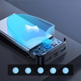 Powerbank Joyroom 20000mAh 22.5W PD QC3.0 AFC Schnellladegerät Externe Batterie Tragbar - Schwarz