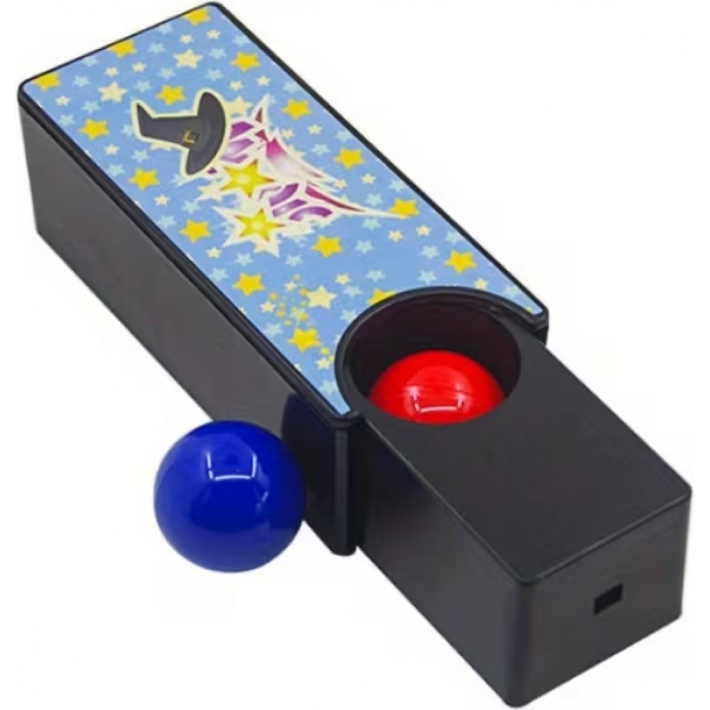 Zauberkasten mit Farbwechselb&auml;llen Rot/Blau klassisches Magierzubeh&ouml;r f&uuml;r Illusionen - Schwarz