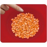 Mikrowellen Popcornschüssel aus faltbarem Silikon mit Deckel - Rot