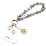 Guess Universeller Smartphone-Kettenarmband mit Tropfenperlen - Schwarz