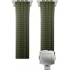 Premium Sport-Luxusarmband aus hochwertigem Gummi für Apple Watch 49/46/45/44 mm komfortabel, wasserdicht und strapazierfähig - Grün - Apple Watch 44/45/46/49 mm