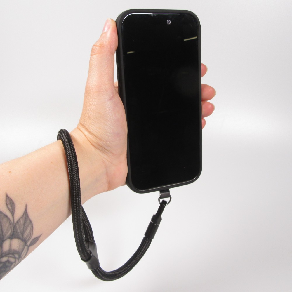 Universal-Halsband aus Seil für Hülle - Schwarz