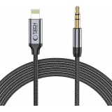 Tech-Protect UltraBoost Audio-Kabel Lightning auf Mini-Jack 3,5mm (1m) - Schwarz