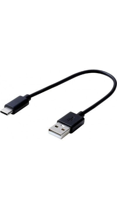USB-C zu USB-A Ladekabel (15 cm) - Schwarz