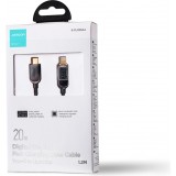 C&acirc;ble Joyroom A4 USB-C / Lightning 20W avec &eacute;cran affichage (1.2m) - Noir