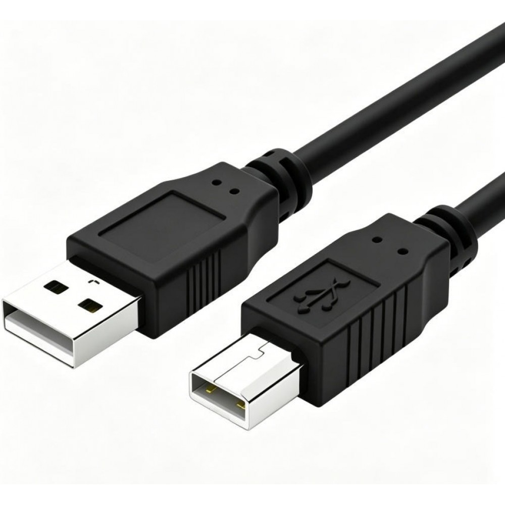 Câble pour imprimante et périphériques USB-B vers USB-A câble de données d'impression (3m) - Noir