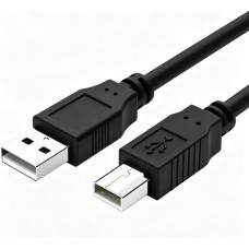Câble pour imprimante et périphériques USB-B vers USB-A câble de données d'impression (3m) - Noir