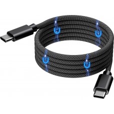 Magnetisches USB-C zu USB-C Kabel (1,2 m) 240W mit Power Delivery 3.1 Choetech XCC-1054 - Schwarz