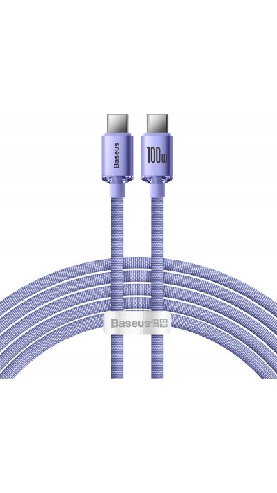 Baseus USB-C zu USB-C PD QC Kabel 100W 5A 480Mb/s (2 m) - Lila