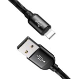 Câble USB 3 en 1 Baseus Micro USB / Lightning / USB-C 3.5A (1.2 m) charge et données - Noir