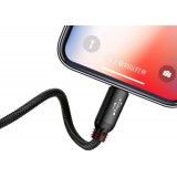 Câble USB 3 en 1 Baseus Micro USB / Lightning / USB-C 3.5A (1.2 m) charge et données - Noir