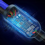 Câble USB 3 en 1 Baseus Micro USB / Lightning / USB-C 3.5A (1.2 m) charge et données - Noir