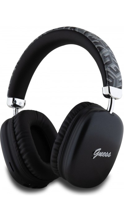 Casque sans fil Over-Ear Guess G Cube Script Logo audio haute qualité (USB-C) - Noir