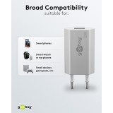 Goobay USB-A Ladeger&auml;t 5W Kompaktes Wandladeger&auml;t USB - Weiss