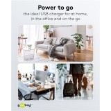 Goobay 100W GaN Multiport Schnellladeger&auml;t mit USB-C Power Delivery & USB-A - Weiss