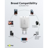 Goobay 45W GaN Schnellladeger&auml;t mit USB-C Power Delivery & USB-A - Schwarz