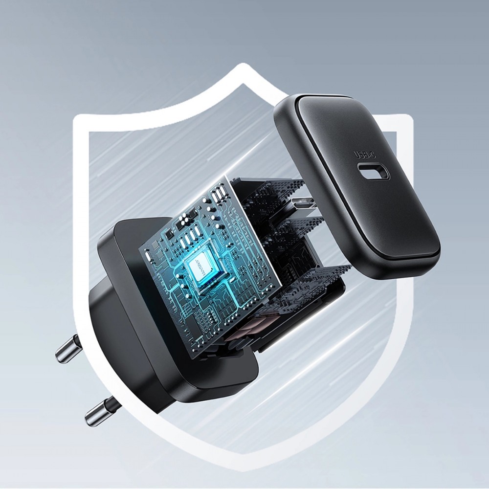 Schnellladegerät USB-C 25W Joyroom JR-TCF23 mit PPS und PD - Schwarz