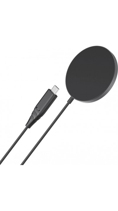 MagSafe-kompatibles 15W Choetech Magnetisches Kabelloses Ladegerät für iPhone - Schwarz