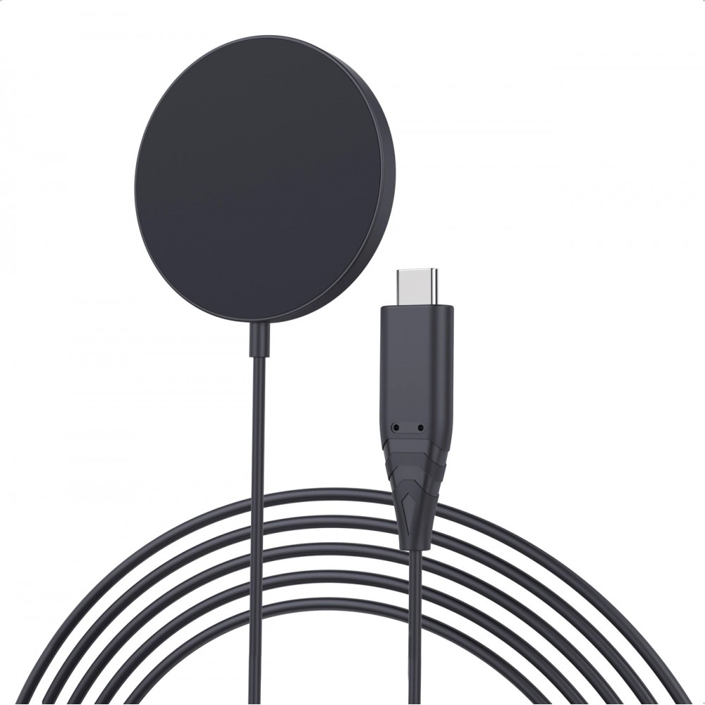 MagSafe-kompatibles 15W Choetech Magnetisches Kabelloses Ladegerät für iPhone - Schwarz