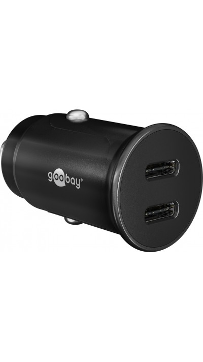 Goobay Auto Schnellladeger&auml;t 30W USB-C PD Kfz-Ladeadapter f&uuml;r 12/24V - Schwarz