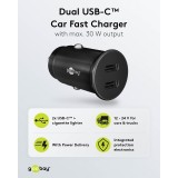 Goobay Auto Schnellladeger&auml;t 30W USB-C PD Kfz-Ladeadapter f&uuml;r 12/24V - Schwarz