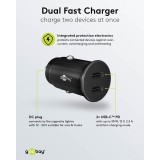 Goobay Auto Schnellladeger&auml;t 30W USB-C PD Kfz-Ladeadapter f&uuml;r 12/24V - Schwarz