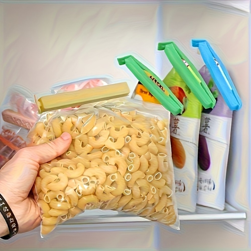 Lebensmittelverschlussclips für flexible Silikontüten (10er Set) - Mehrfarbig