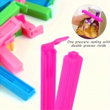Lebensmittelverschlussclips für flexible Silikontüten (10er Set) - Mehrfarbig