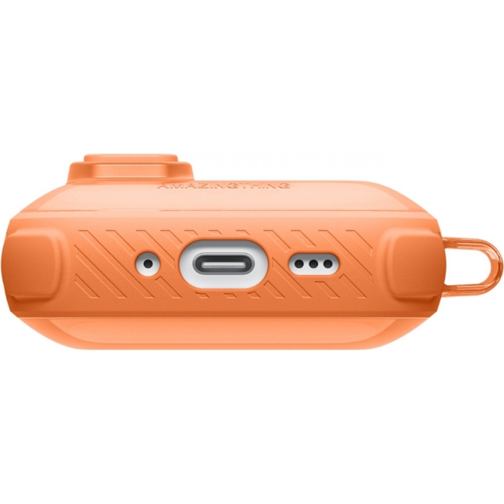 AirPods 3 Case H&uuml;lle - AmazingThing Titan Pro Guardian Schutzh&uuml;lle innovativ - Orange