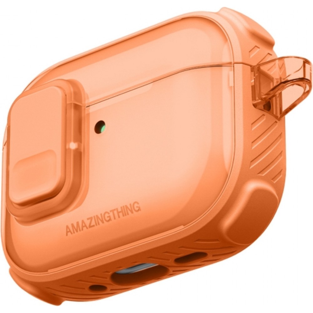 AirPods 3 Case H&uuml;lle - AmazingThing Titan Pro Guardian Schutzh&uuml;lle innovativ - Orange