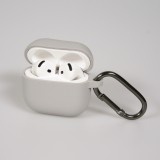 AirPods 4 Case H&uuml;lle - Bunte Silikon Schutzh&uuml;lle weich und stylisch - Grau