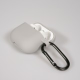 AirPods 4 Case H&uuml;lle - Bunte Silikon Schutzh&uuml;lle weich und stylisch - Grau