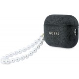 AirPods Pro / Pro 2 Case Hülle - Guess 4G für AirPods Pro 3 mit Perlenarmband - Schwarz