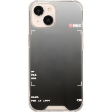 iPhone 14 Case Hülle - Spiegel-Effekt Silikon-Kamera mit verstärkten Ecken - Silber