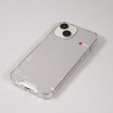 iPhone 14 Case Hülle - Spiegel-Effekt Silikon-Kamera mit verstärkten Ecken - Silber