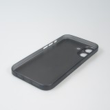 iPhone 16 Case H&uuml;lle - Ultraflaches matte semi-transparente Kunststoff - Schwarz